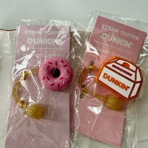 Kids Straw Toppers - Pink and Gold